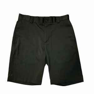 Slazenger Golf Shorts Mens 30 Black Stretch Flat Front Moisture Wick Performance